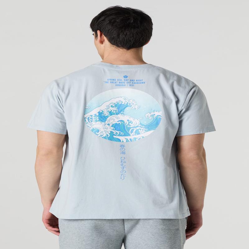 T-shirt ample  imprim The Great Wave