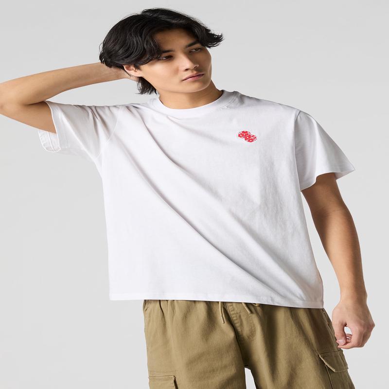 T-shirt ras du cou avec motif brod