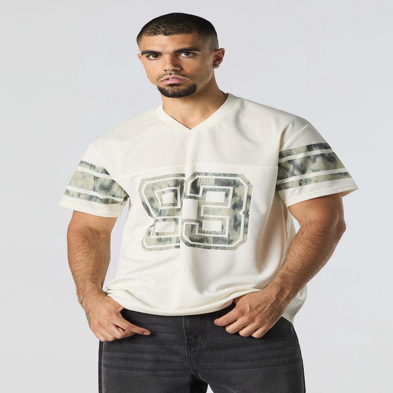 93 Graphic Mesh Football Jersey