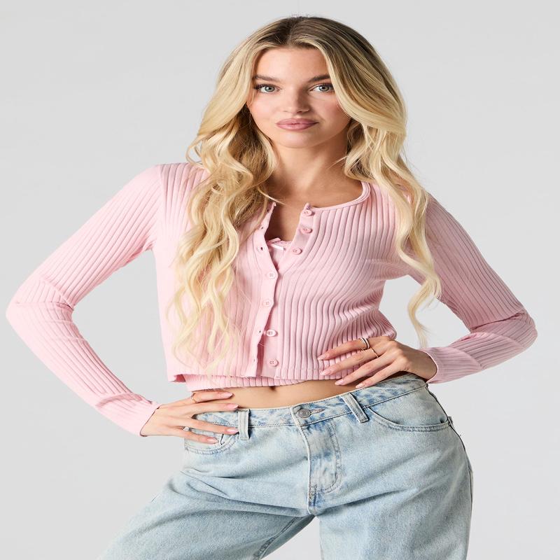 Cardigan en tricot ctel sans couture