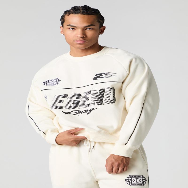 Racing Graphic Fleece Sweatshirt