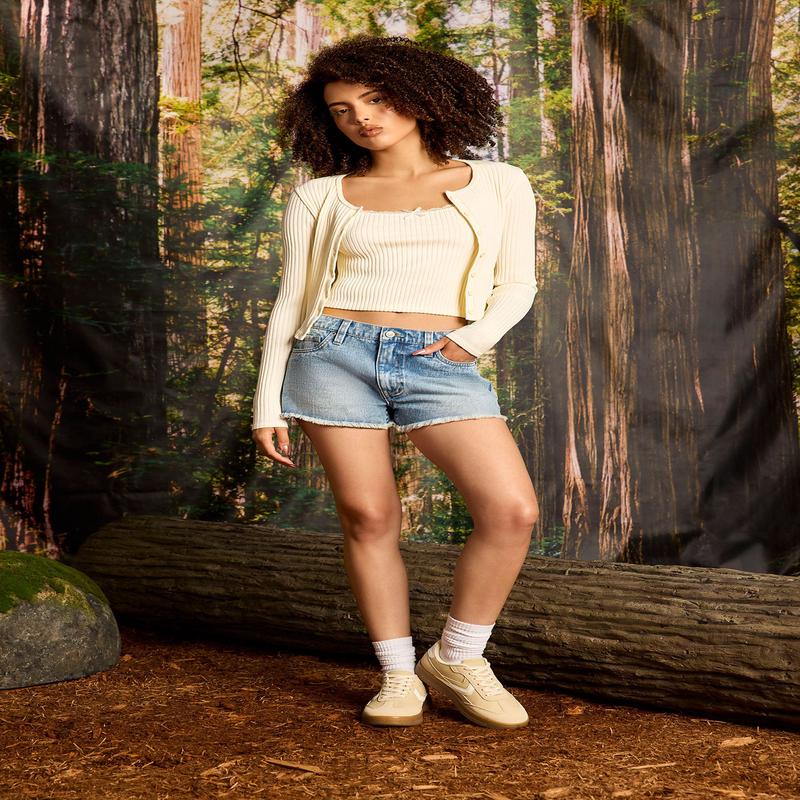 Seamless Ribbed Knit Cardigan