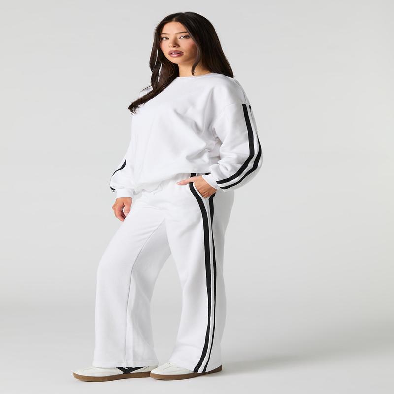 Side Striped Fleece Sweatpant
