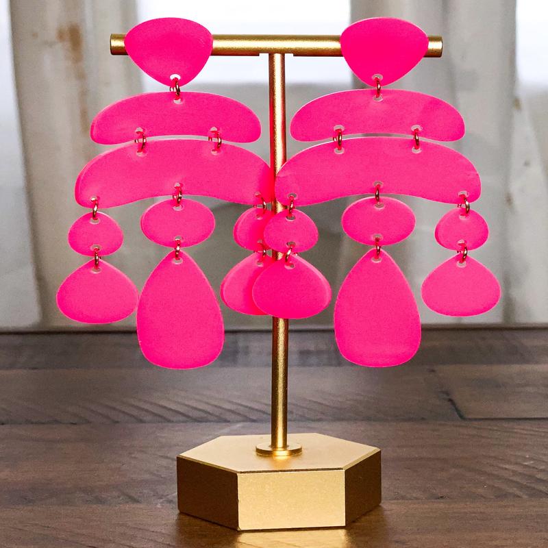 Darla Earring - Neon Pink | Treasure Jewels - FINAL SALE