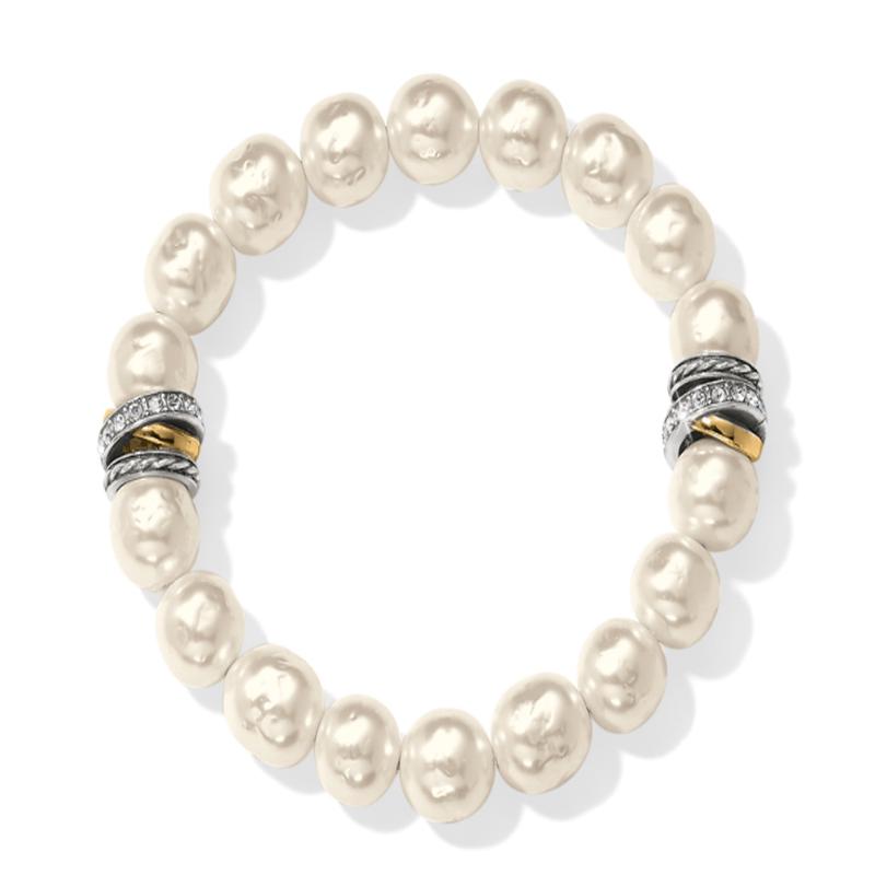 Neptune's Rings Pearl Stretch Bracelet | Brighton