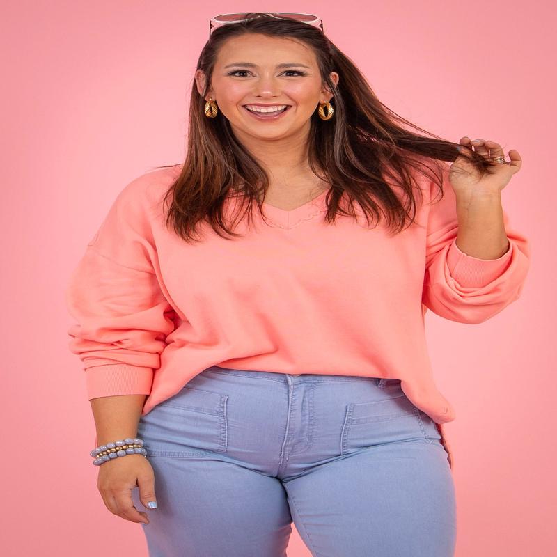 Double Take Sweatshirt - Melon Pop | Z Supply - FINAL SALE