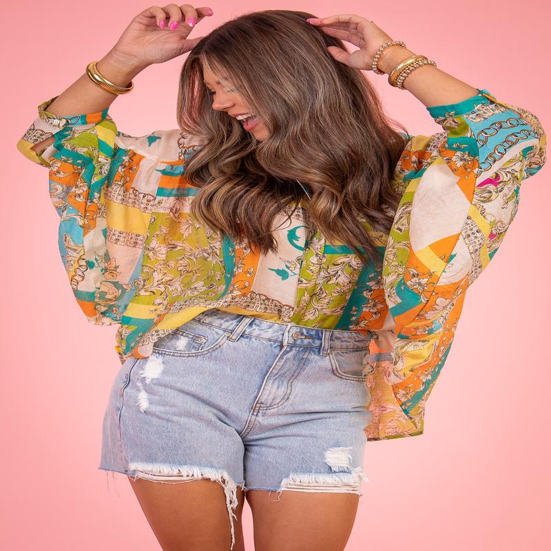 Happy Days Top - Green Combo