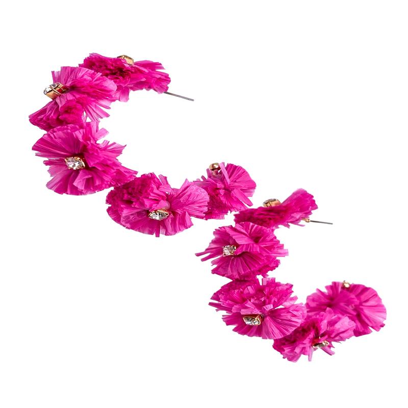 Headliner Hoops - Fuchsia - SALE