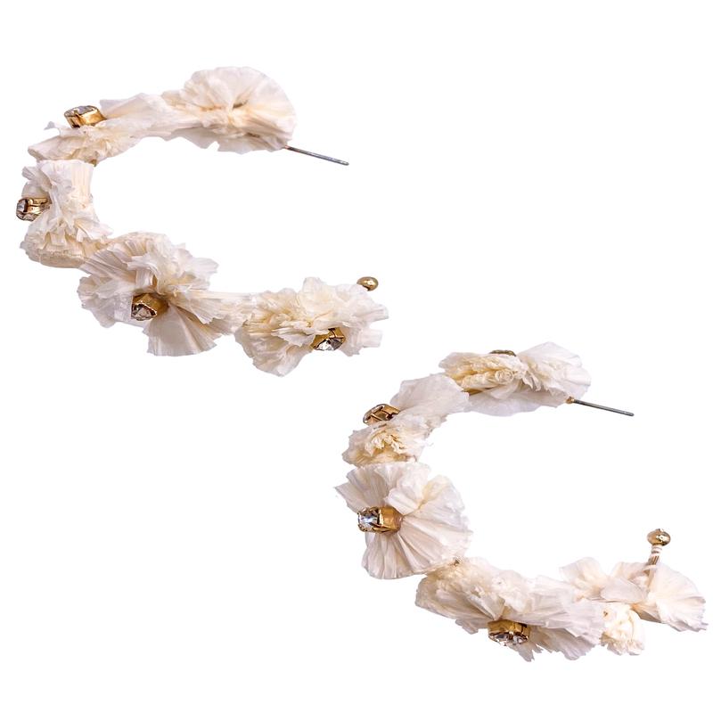 Headliner Hoops - Ivory - FINAL SALE