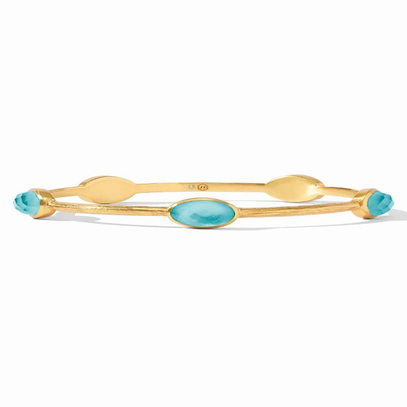 Ivy Stone Bracelet - Iridescent Bahamian Blue | Julie Vos