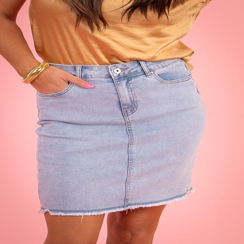 Let It Be Denim Skort - SALE