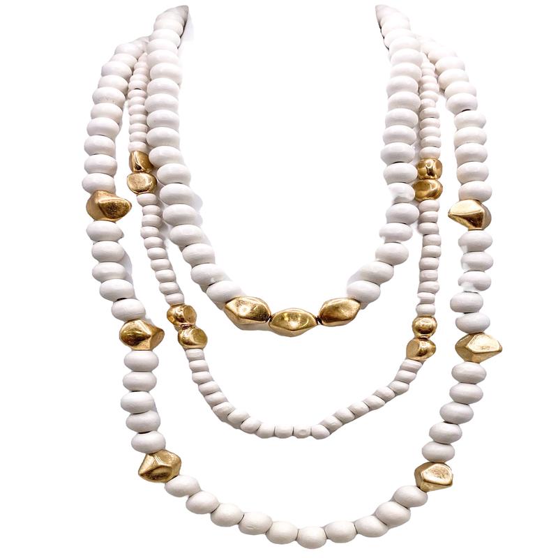 Open Conversation Necklace - Ivory
