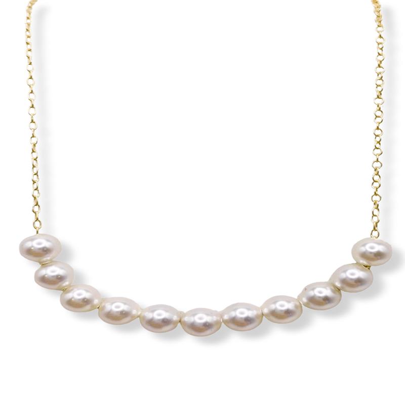 enewton Beaded Bliss Gold 4mm Pearl Necklace