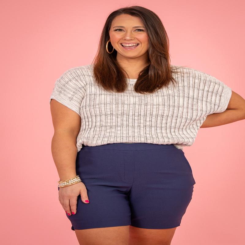 Flatten It Pull On Short | Tribal - Jet Blue - FINAL SALE