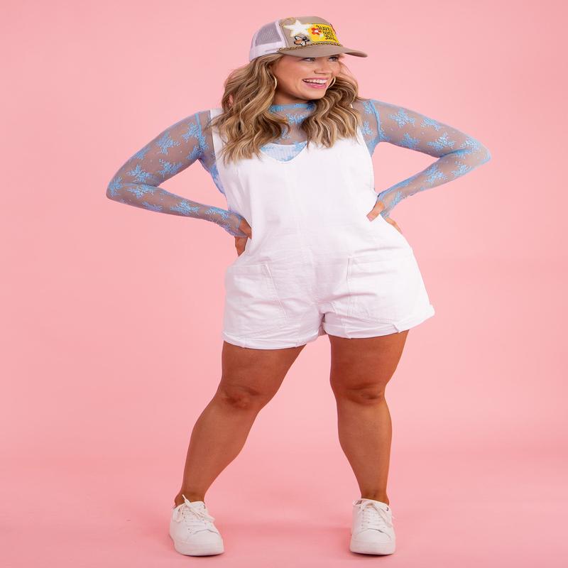 High Roller Shortall -Optic White | Free People - FINAL SALE