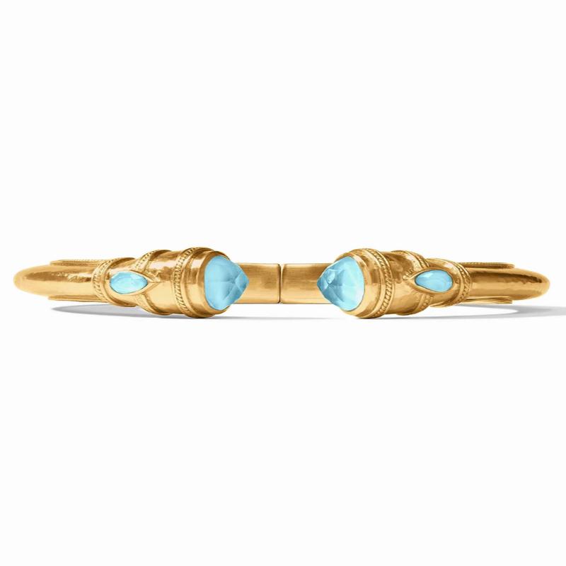 Cannes Demi Cuff - Iridescent Capri Blue | Julie Vos