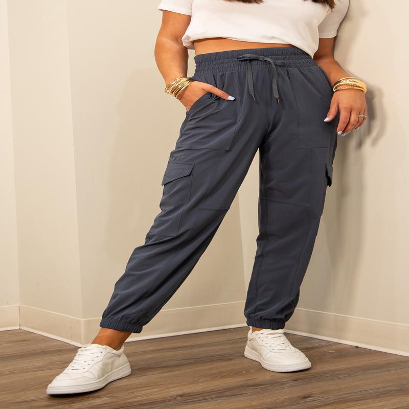 Casual Friday Cargo Jogger - Dark Storm | Spanx