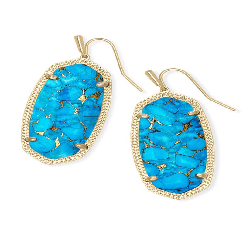 Elle Earring - Bronze Veined Turquoise Magnesite | Kendra Scott