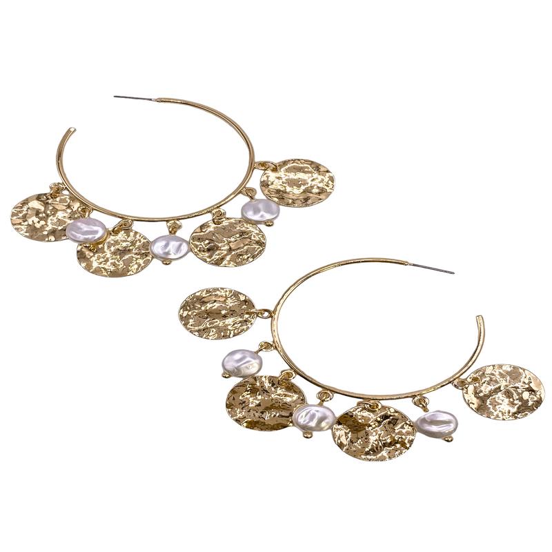 Eyes On You Hoop Earrings