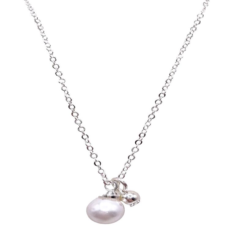 Kendall Necklace - Rhodium - FINAL SALE