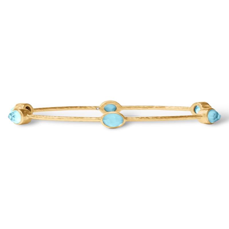 Milano Luxe Bangle - Iridescent Capri Blue | Julie Vos - FINAL SALE