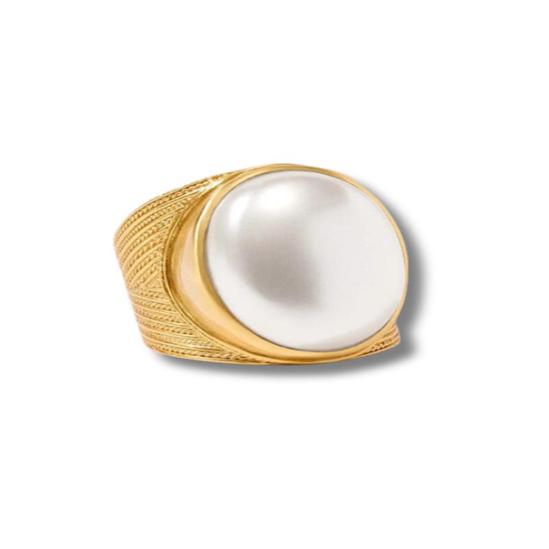 Verona Statement Ring - Pearl | Julie Vos | RESTOCK