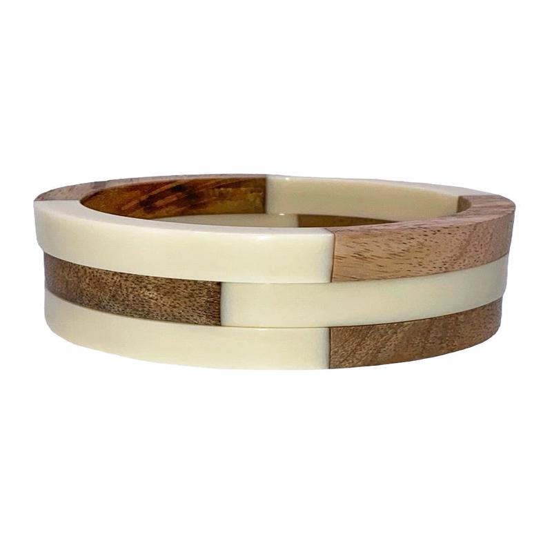 Yours Truly Braacelet Set - Ivory/Brown | RESTOCK