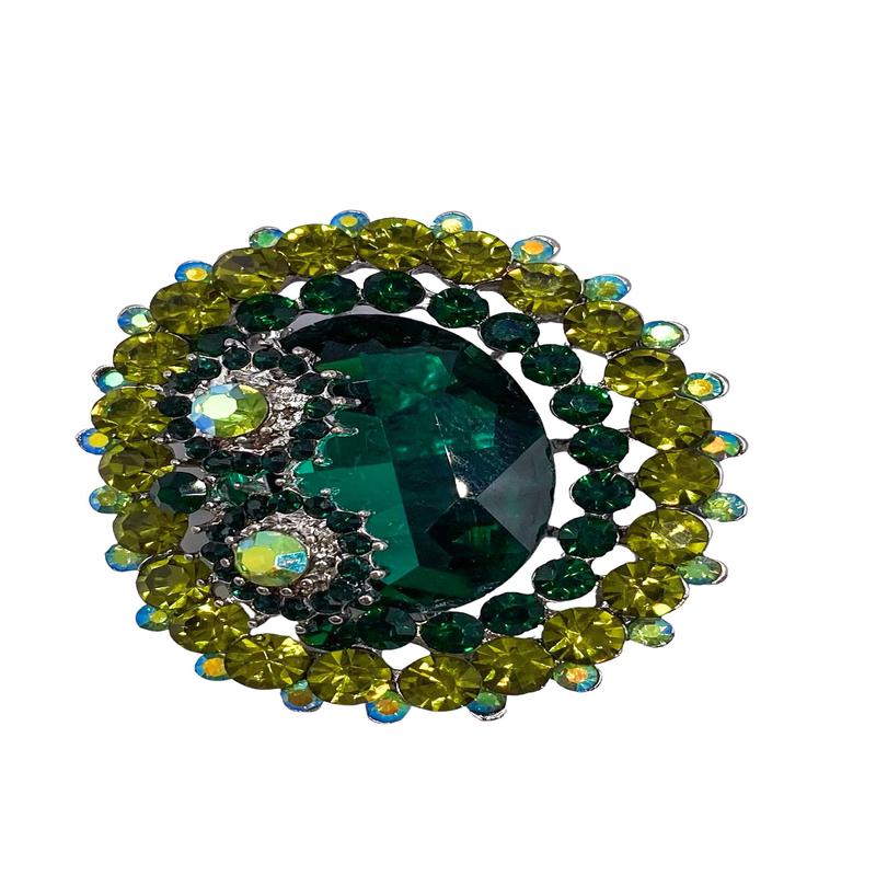 Claudia Brooch - Green