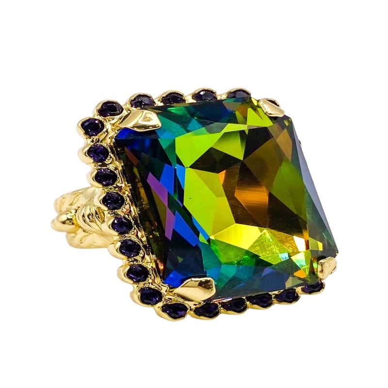 Luxurious Emerald Cut Ring - Volcano | Sorrelli