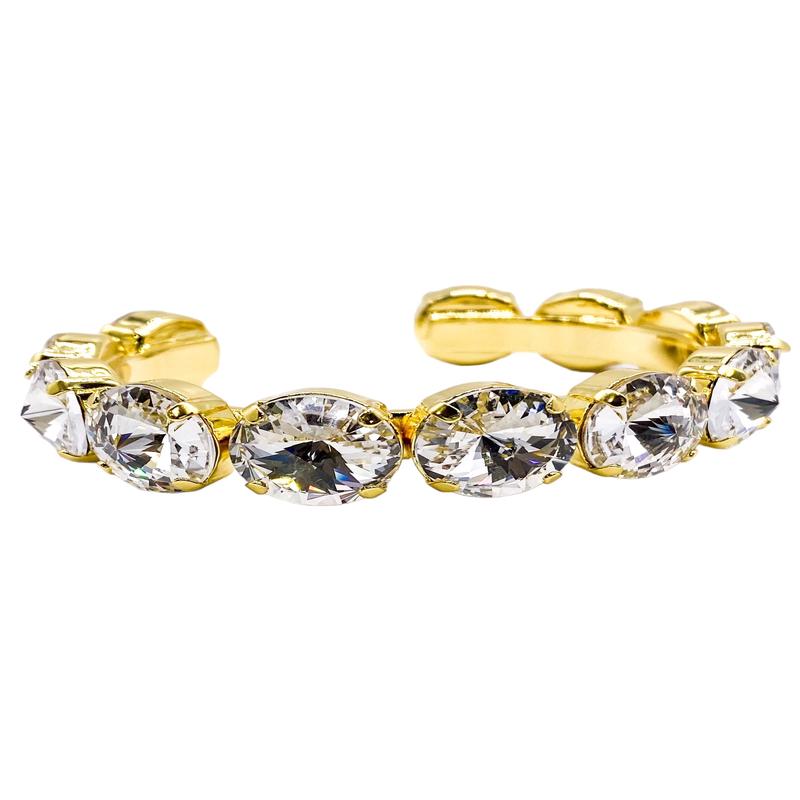 Nadine Cuff Bracelet - Gold Crystal | Sorrelli | RESTOCK