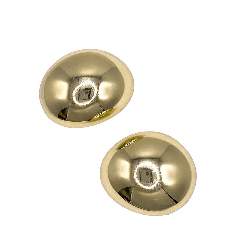 Tanner Gold Dome Stud Earrings
