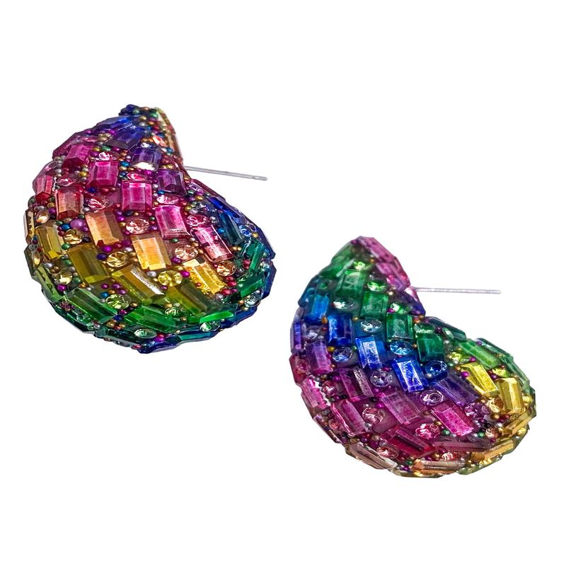 A Little Glam Earring - Multi - FINAL SALE