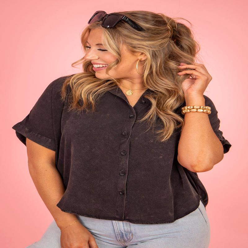 From The Start Top - Ash Black - FINAL SALE