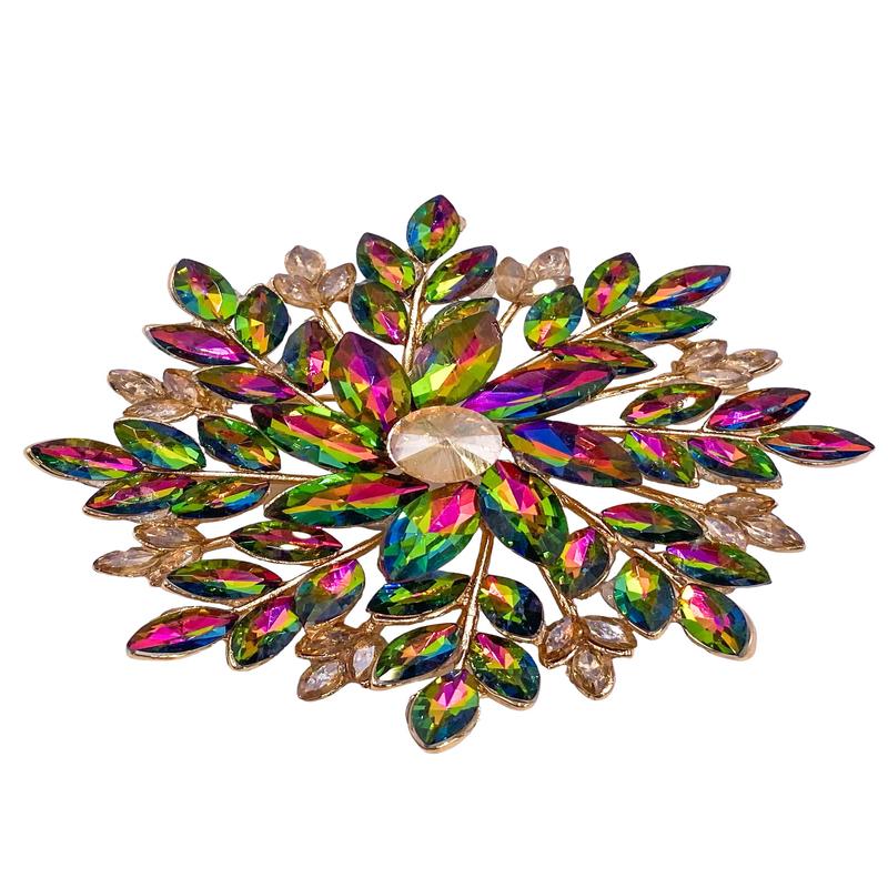 Having A Moment Brooch - Green/Pink - FINAL SALE