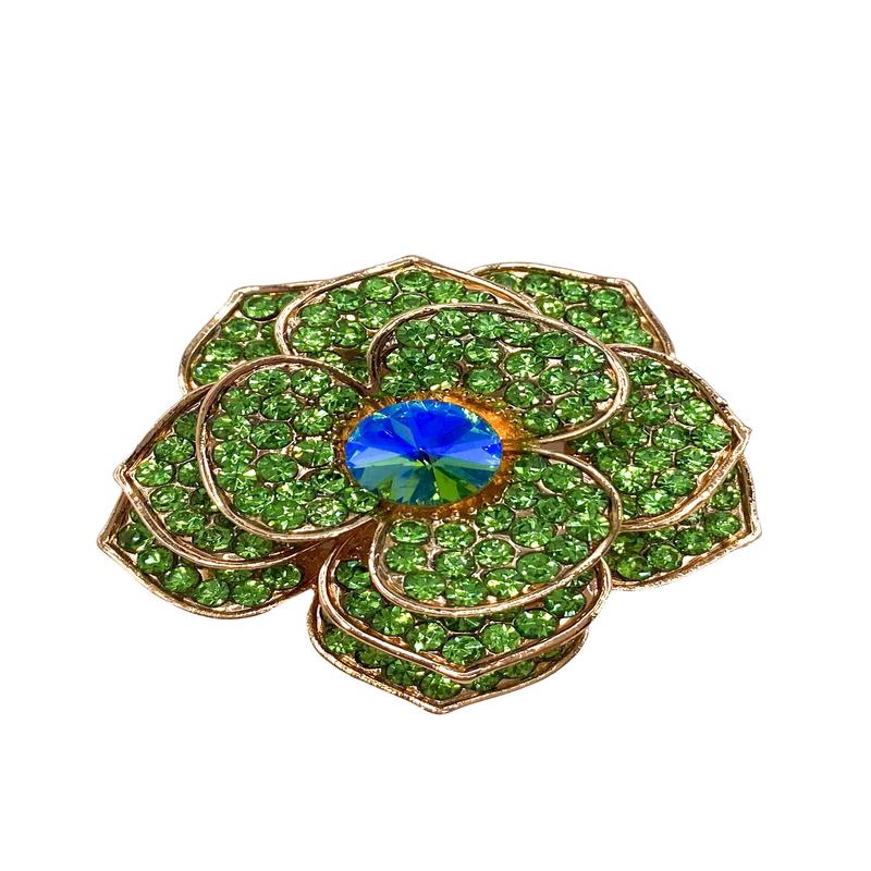 Linda Brooch - Green