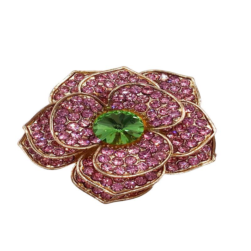 Linda Brooch - Pink - FINAL SALE