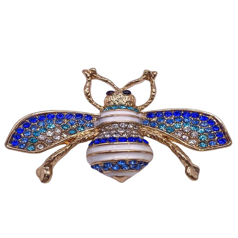 Very Busy Brooch - Blue - FINAL SALE