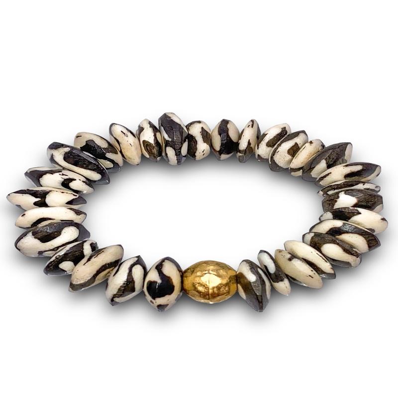 Here To Stay Bracelet - Black/White | Virtue - FINAL SALE