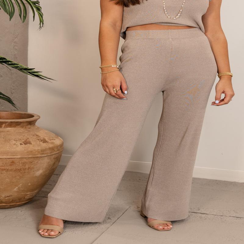 Keep Believing Pants - Khaki - FINAL SALE