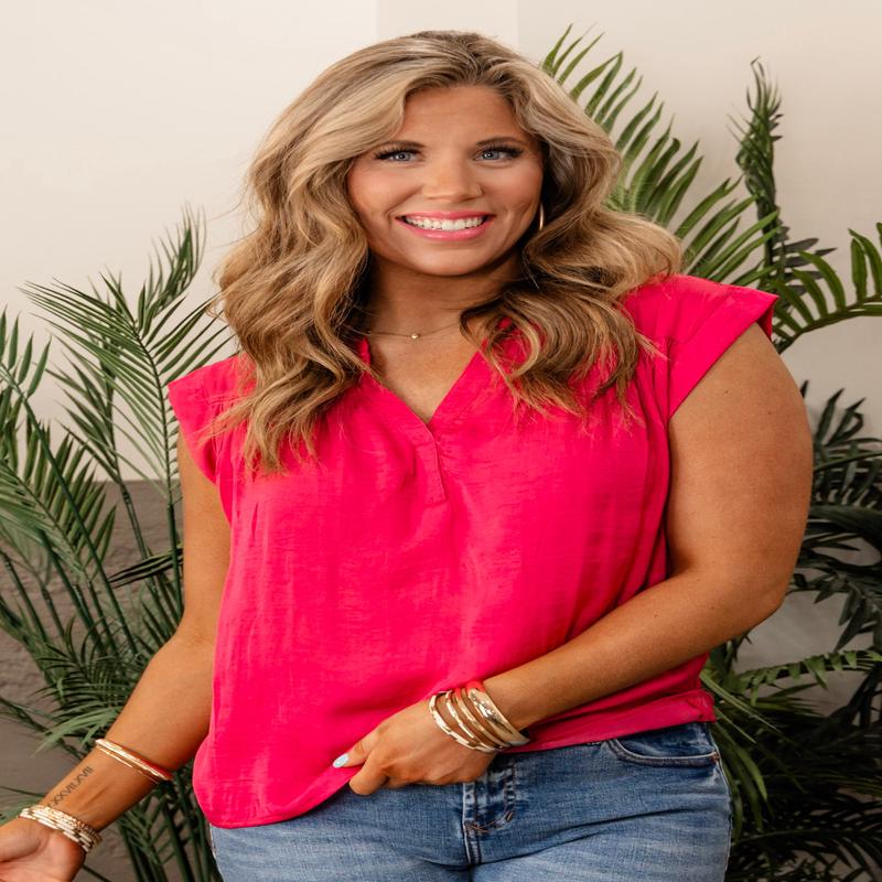 Love Of My Life Top - Hot Pink - FINAL SALE