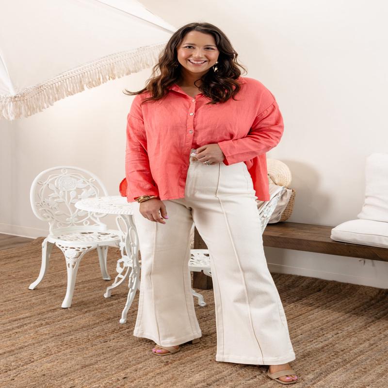 Making Moves Swing Shirt - Salmon - FINAL SALE