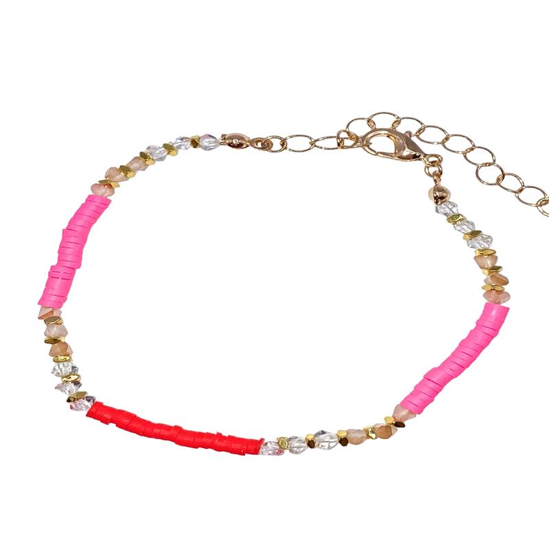 Pretty Please Anklet - Pink - FINAL SALE