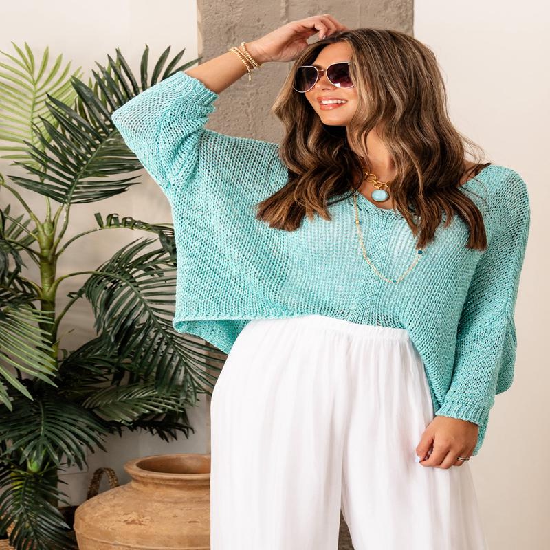 Take A Trip Crochet Sweater | RESTOCK