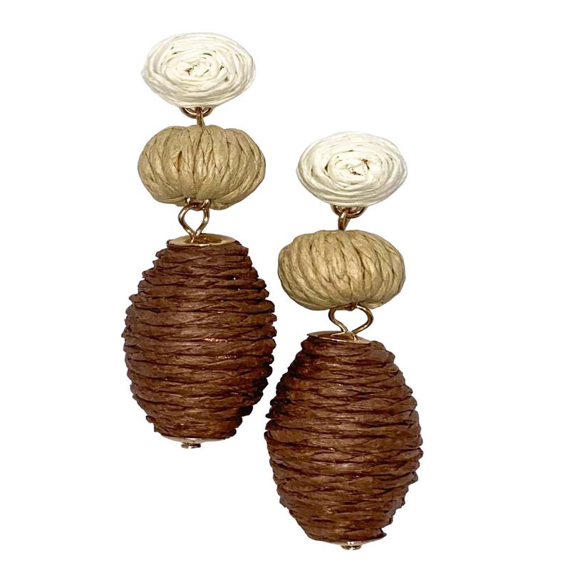 Hidden Secrets Earring - Brown