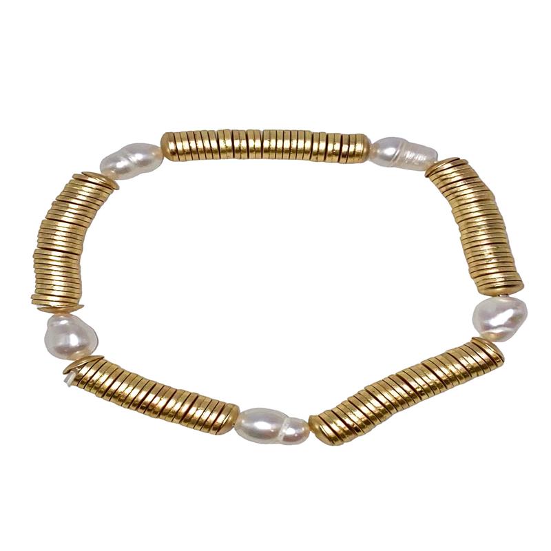 Magnolia Bracelet - Worn Gold - FINAL SALE