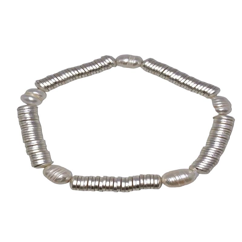 Magnolia Bracelet - Worn Silver - FINAL SALE