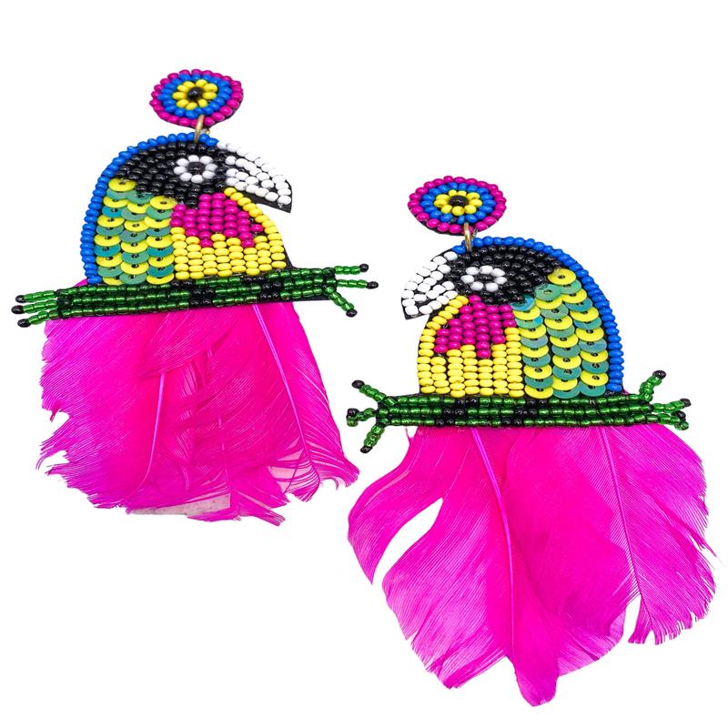 Party Parrot Earrings | Treasure Jewels - FINAL SALE