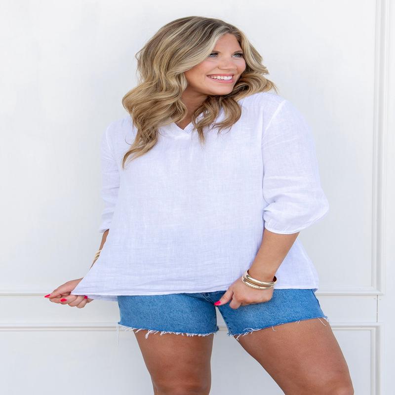 Cassandra Linen Tunic - SALE