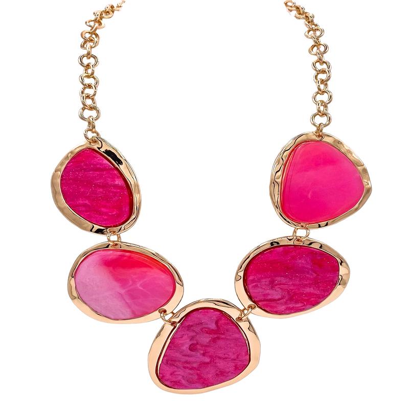 The Deep End Necklace - Fuchsia - FINAL SALE