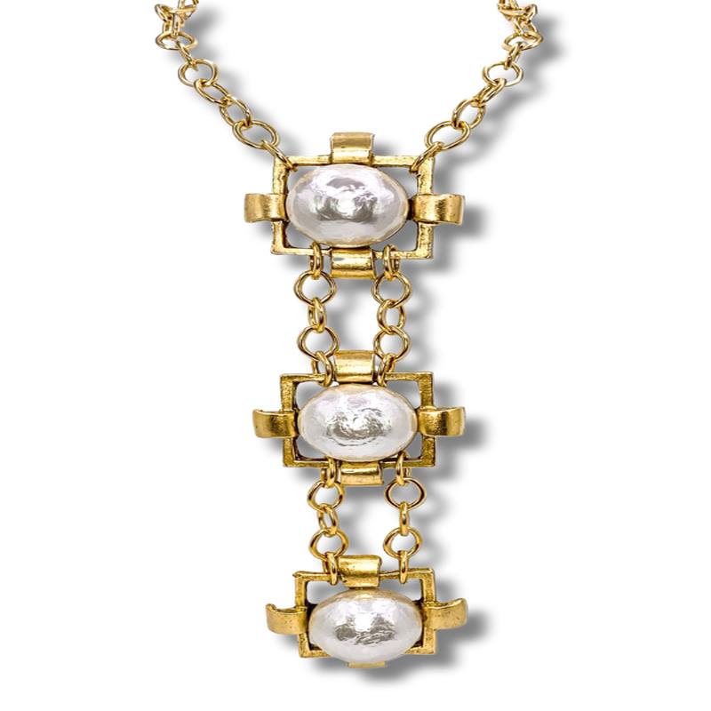 Perfect Feeling Necklace - Pearl | Yochi - FINAL SALE